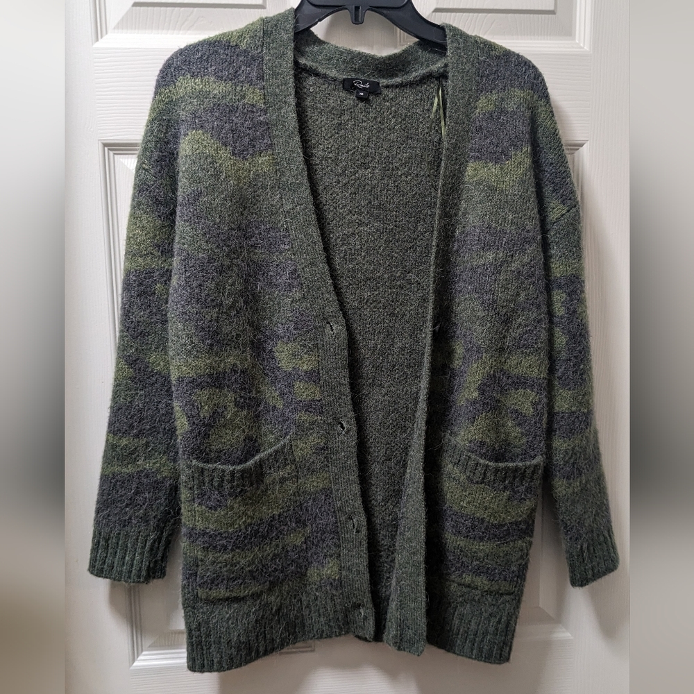 Rails Runi Camo Cardigan XS